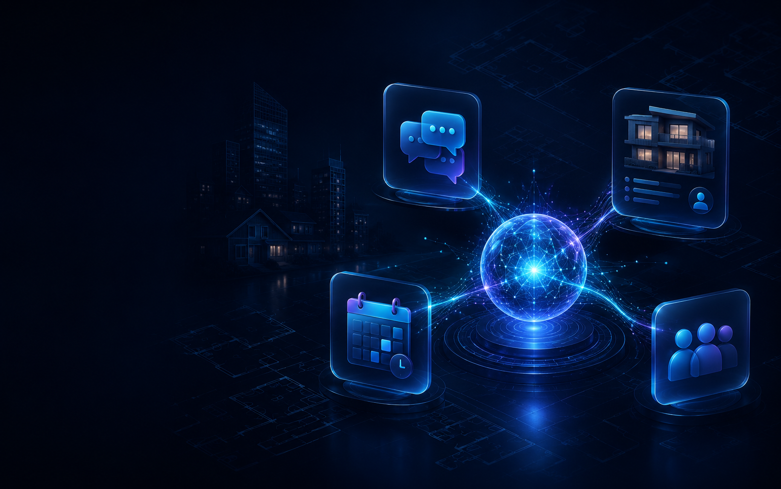 SmartFlow AI connecting property conversations, lead profiles, appointments and staff